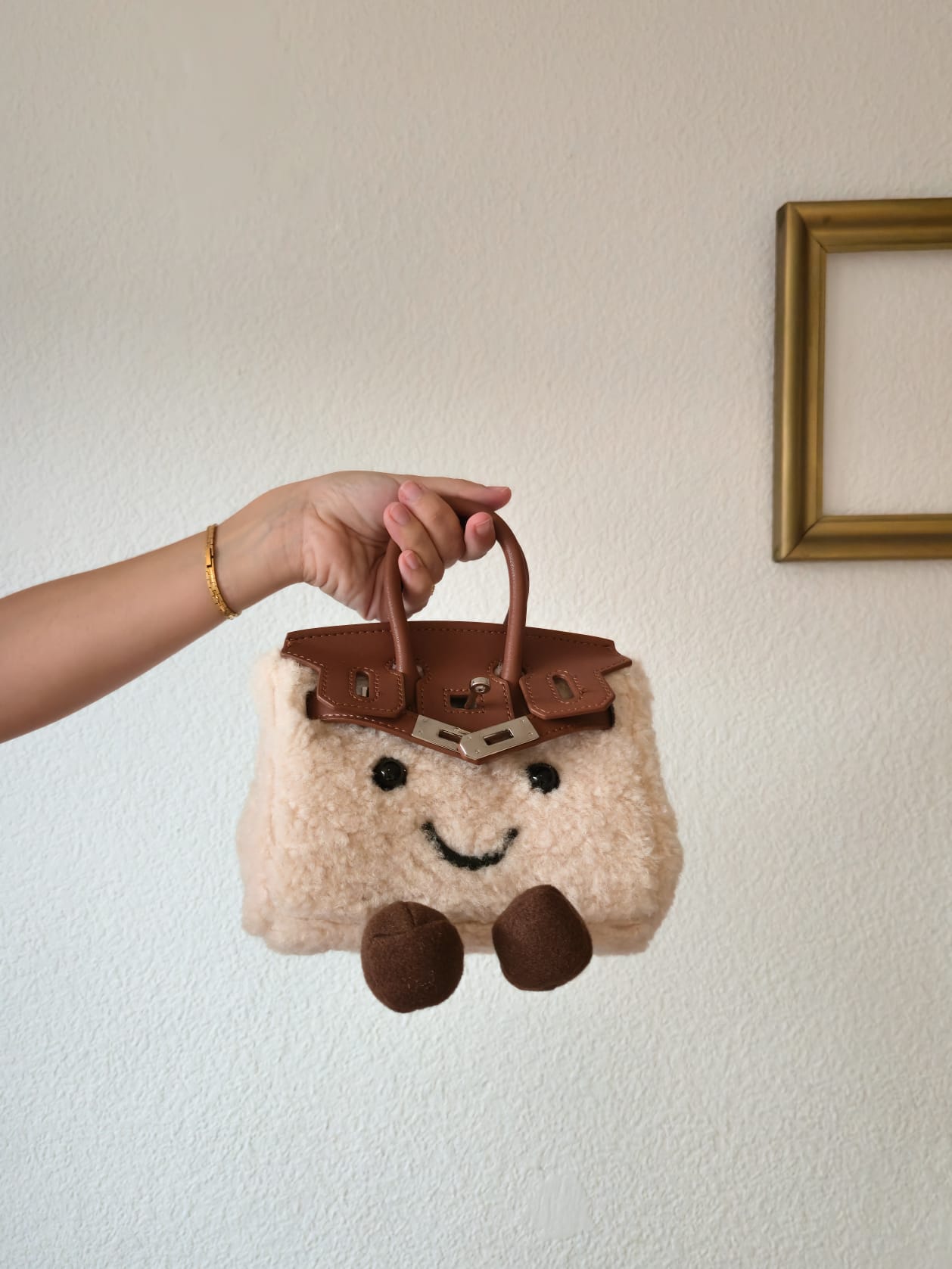 Mini Smiley Bag – Cream