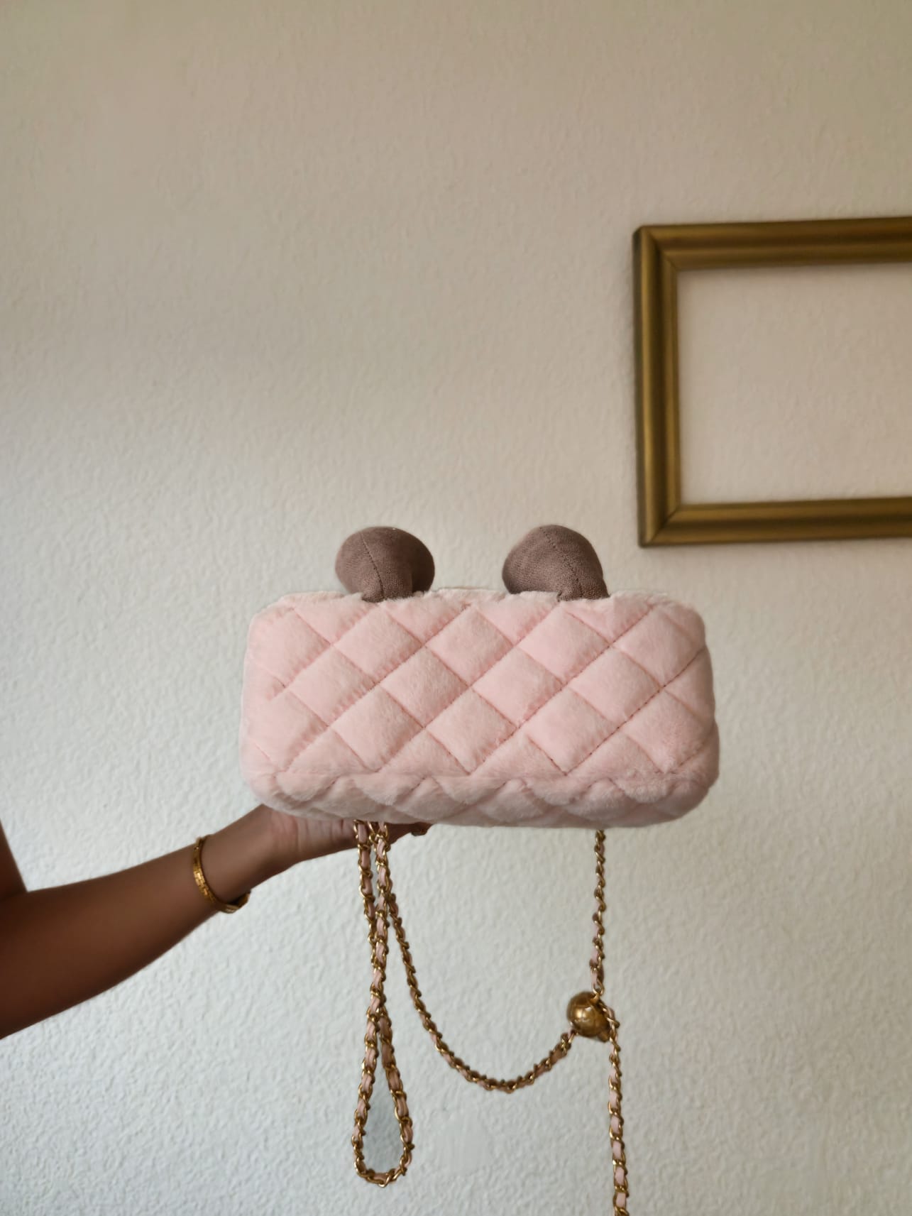 Smiley Chain Bag – Pink