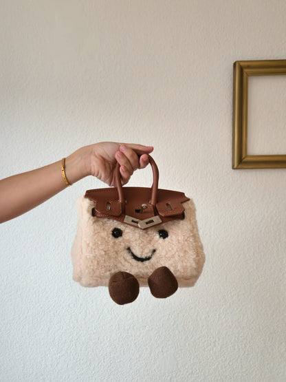 Mini Smiley Bag – Cream