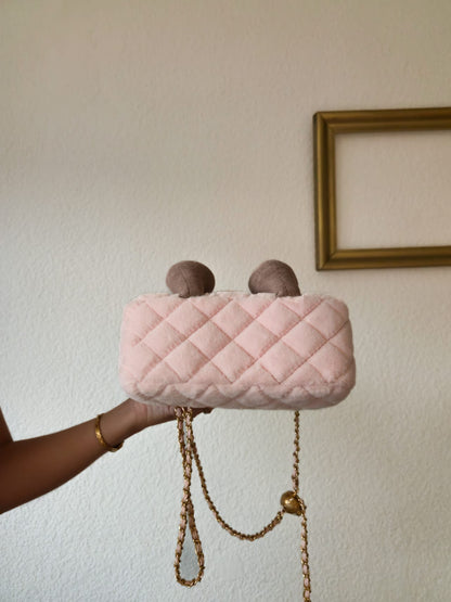Smiley Chain Bag – Pink