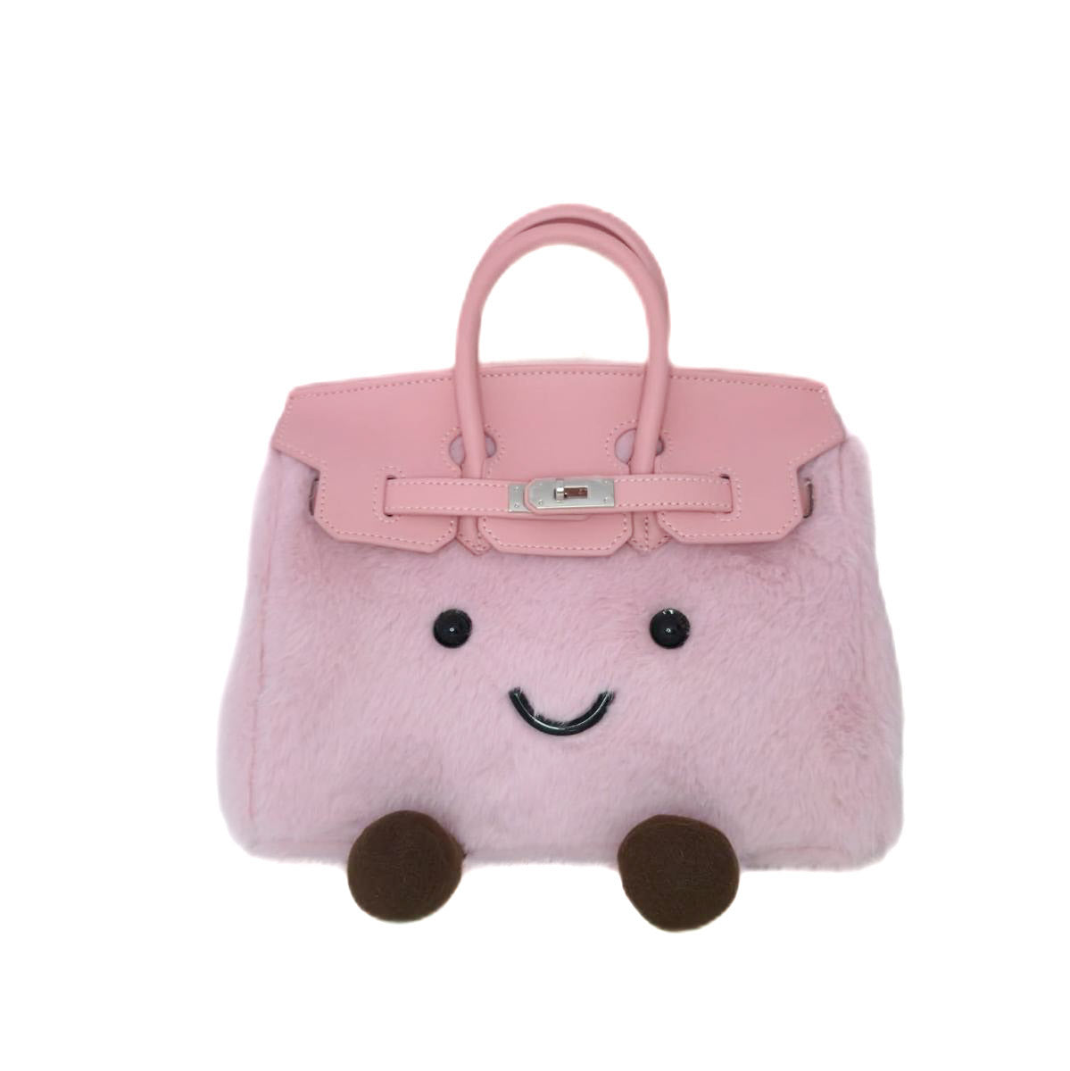 Jellykin Plush Smile Handbag – Pink