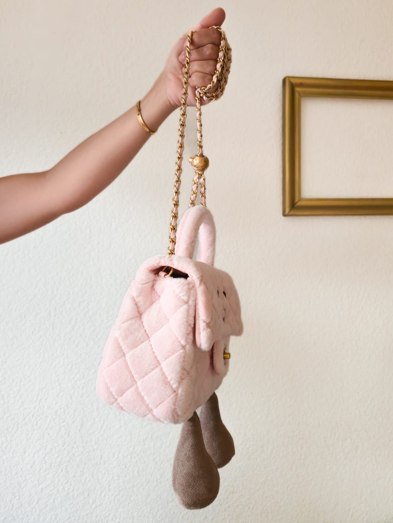 Smiley Chain Bag – Pink