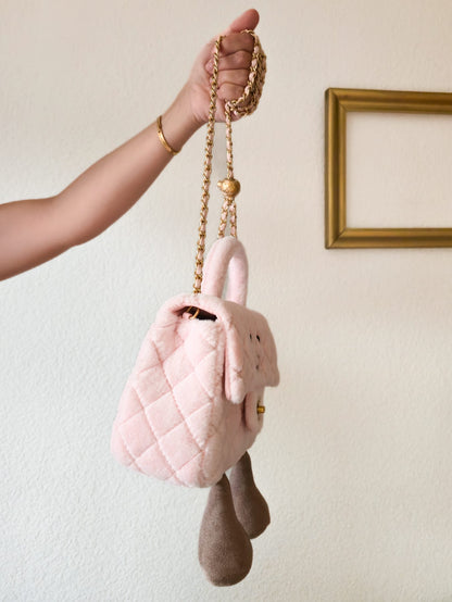 Smiley Chain Bag – Pink
