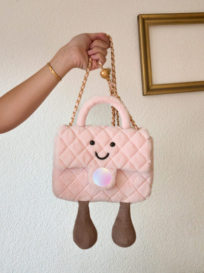 Smiley Chain Bag – Pink