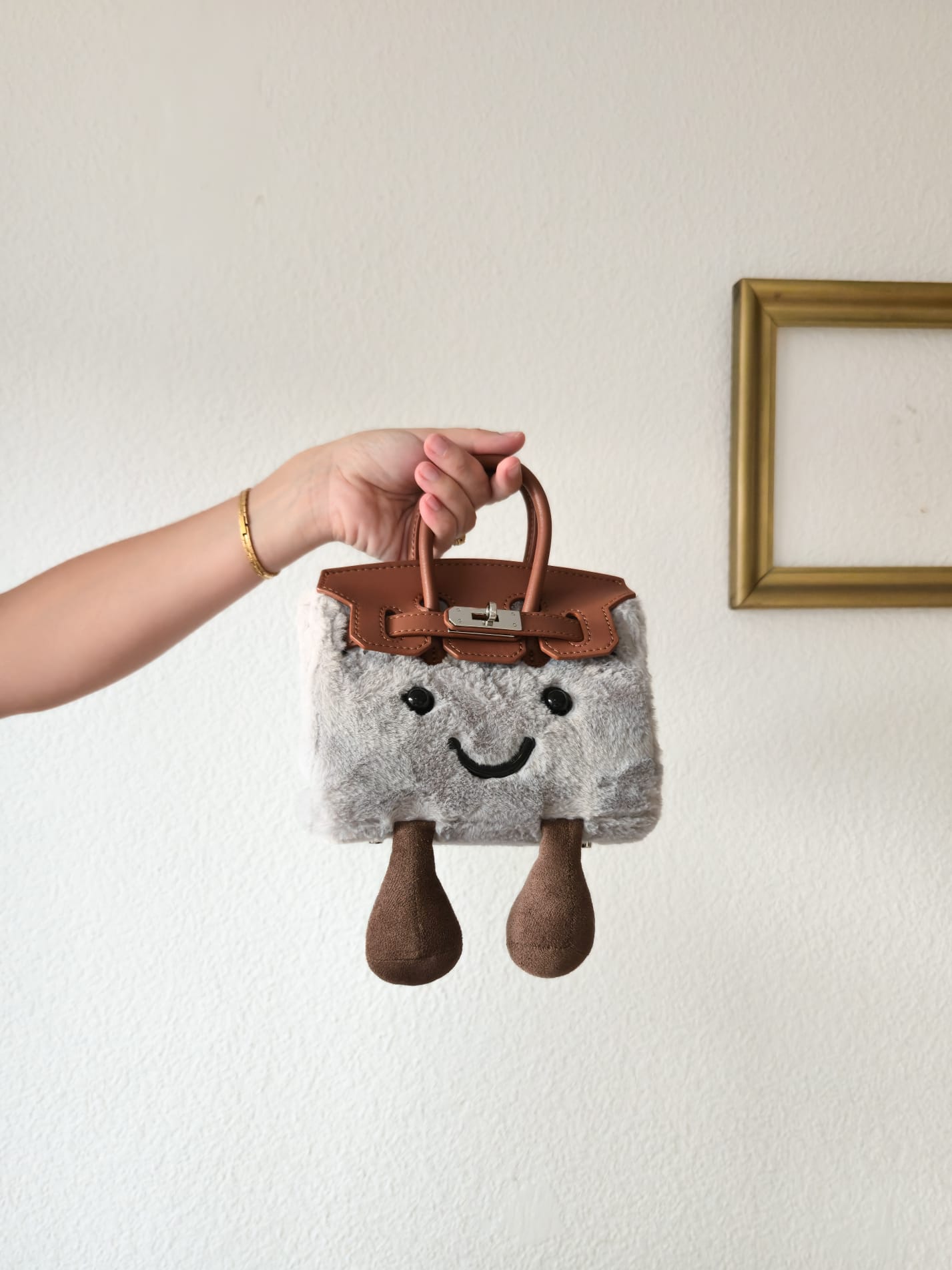 Mini Smiley Bag – Grey
