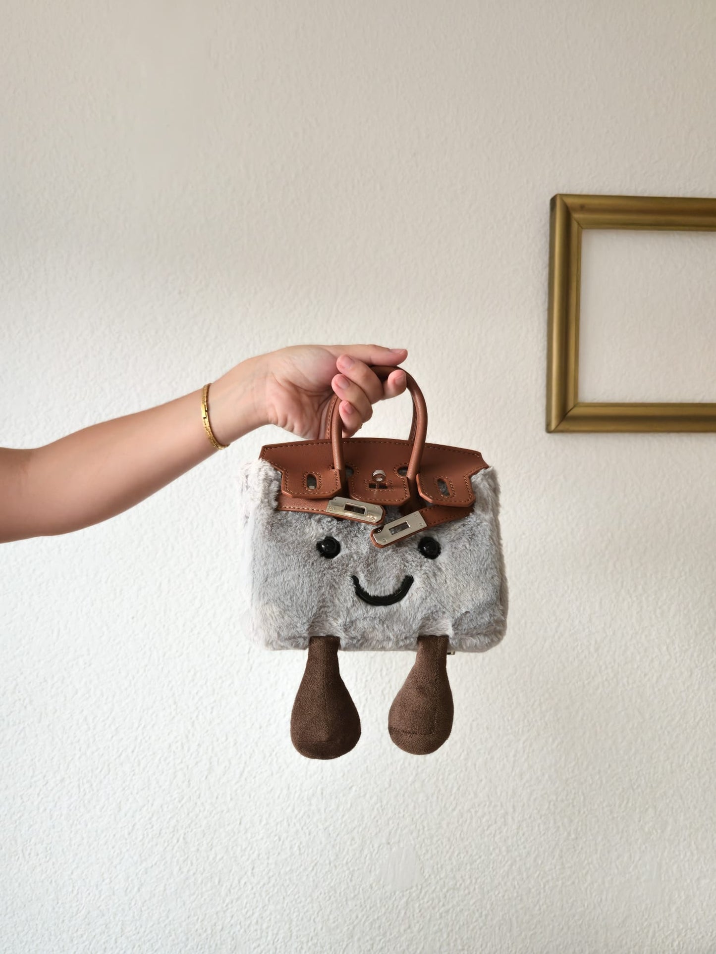 Mini Smiley Bag – Grey