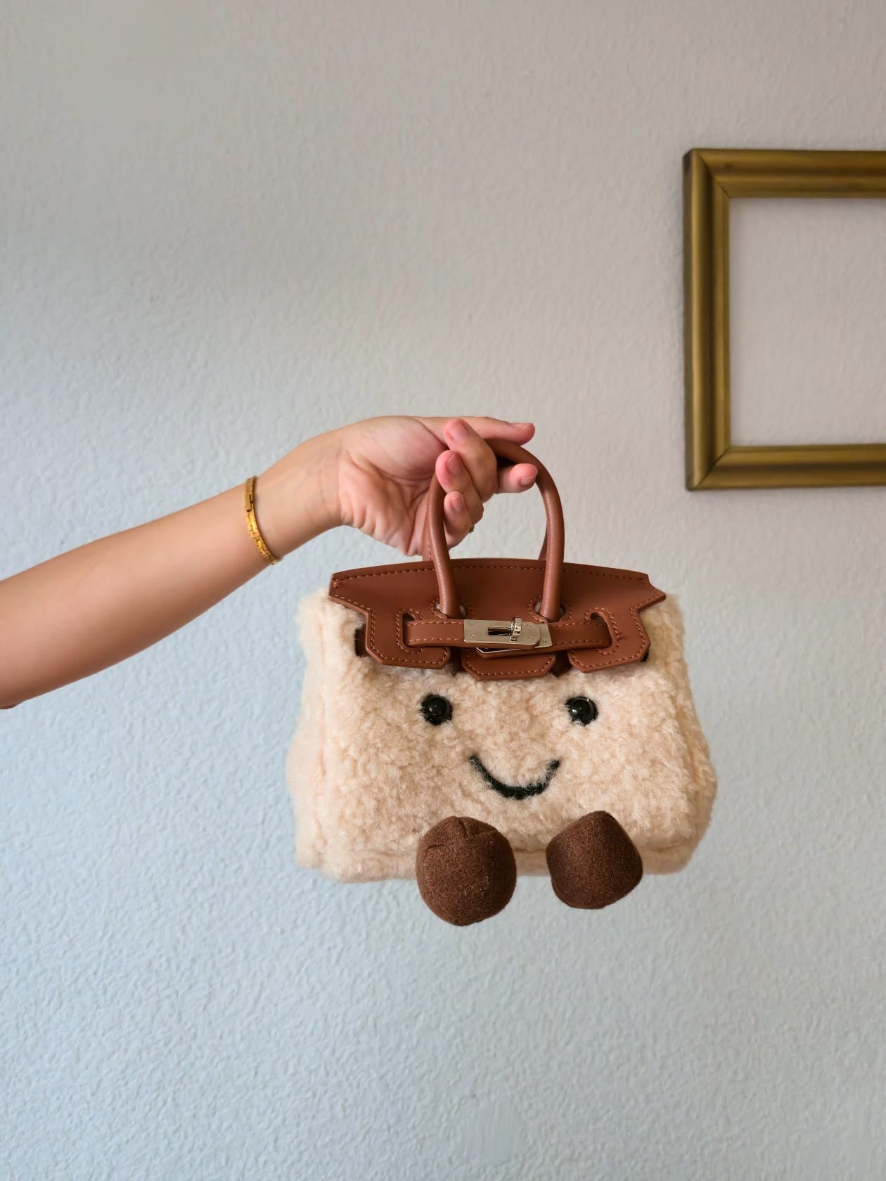 Mini Smiley Bag – Cream